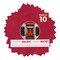 Red Suede Mat Board for 30x30 Frames - Circle Opening for 16x16 Photos